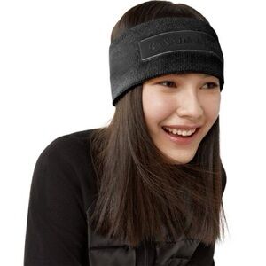 Canada Goose Black Knit Headband